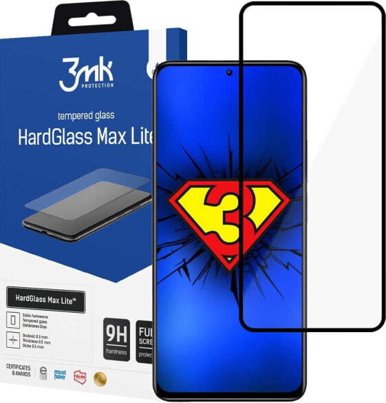 3MK 3MK Szkło ochronne HardGlass Max Lite do Xiaomi Redmi Note 11s/11 4G