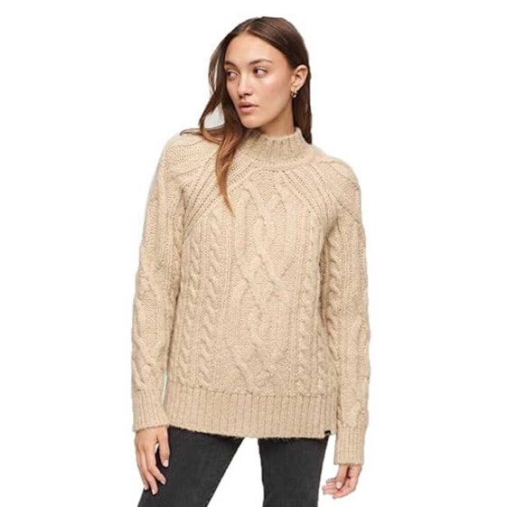 SUPERDRY Cable Knit high neck Sweater