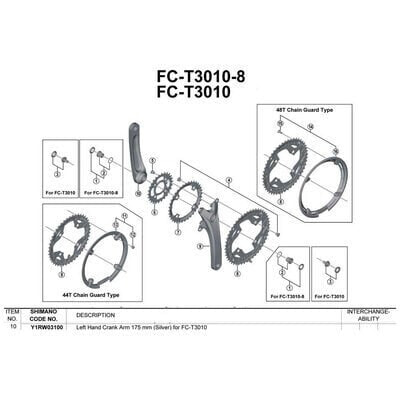 SHIMANO Acera T3010 left crank