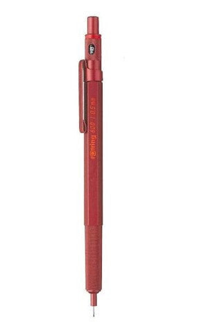 Механический карандаш rOtring Feinminenstift 600 Metallic 0.5мм - Красный - Металлический - HB - 0.5мм - Шестигранный - Металлический