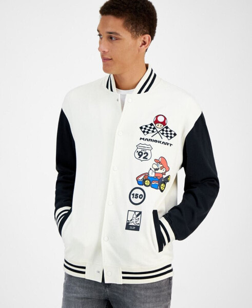 Men's Mario Kart Varsity Bomber Jacket