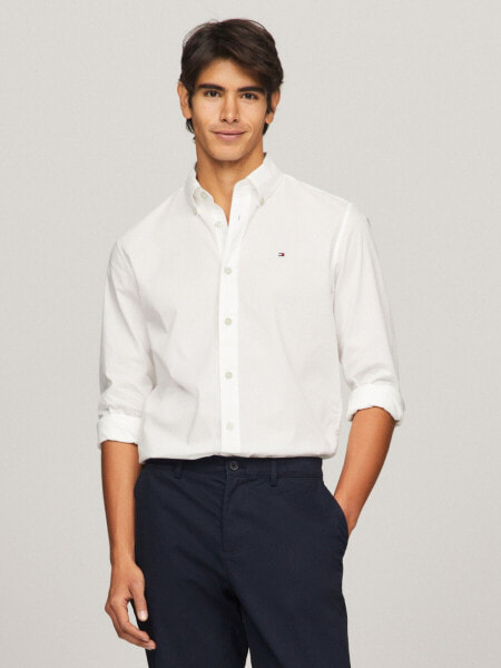 Regular Fit Solid Poplin Shirt