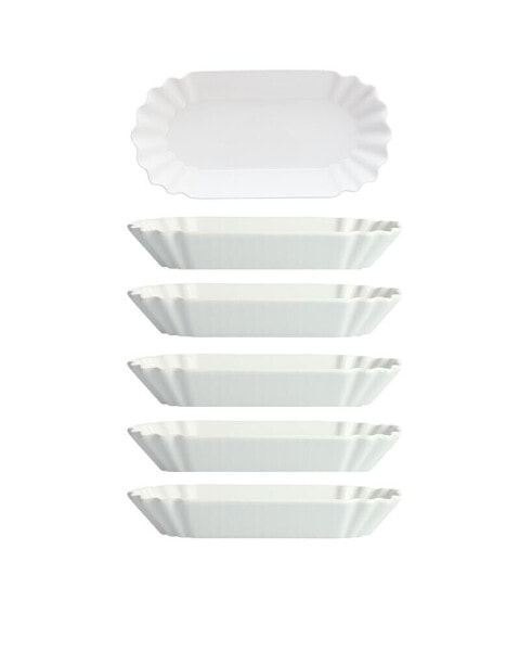 Melamine Street Eats Hot Dog Plates, Set of 6