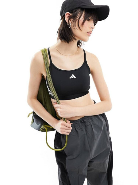 adidas Performance AERCT bra in black