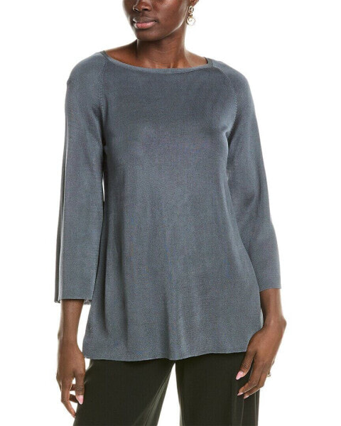 Lafayette 148 New York Bi Color A Line Sweater Women's