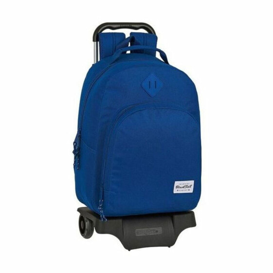 Рюкзак школьный с колесиками Blackfit8 Oxford темно-синий 905 (32 x 42 x 15 см)