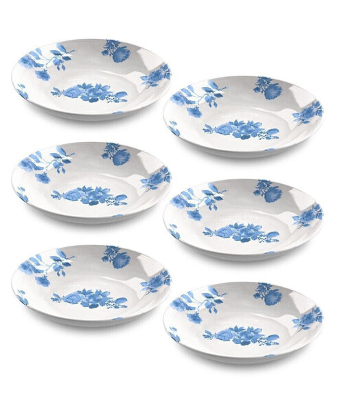 Cottage Floral Low Bowl Set of 6