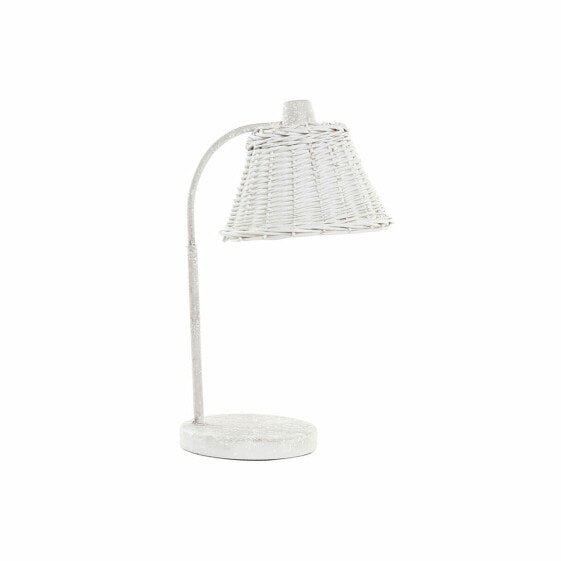 Настольная лампа DKD Home Decor Белый плетеный метал 220 V 50 W (22 x 28 x 48 см)