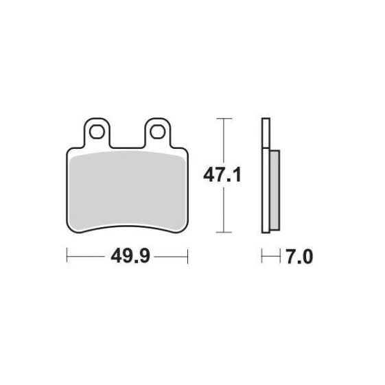 MOTO-MASTER Scorpa/Sherco/Yamaha 410804 Brake Pads