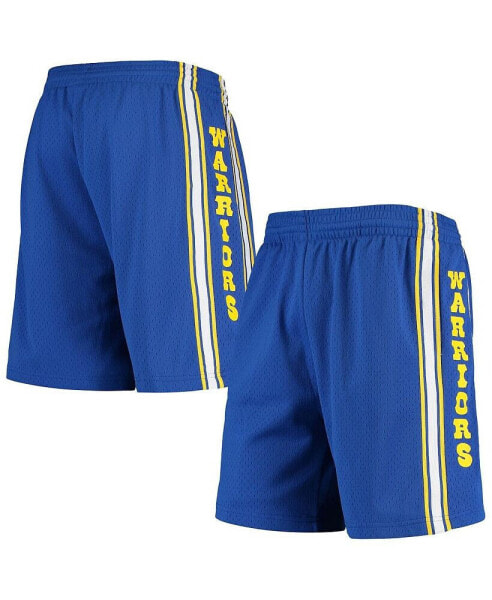 Men's Royal Golden State Warriors Hardwood Classics Primary Logo Swingman Shorts