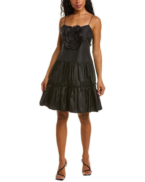 Zac Posen Floral Dress Women's Black 0