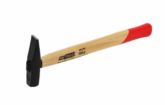 AWTOOLS MŁOTEK ŚLUSARSKI 0,1 kg TRZONEK DREWNIANY BLACK LINE