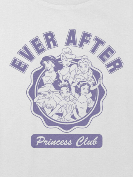 Kids Disney Princess Ever After Club Graphic Boxy Crop Tee