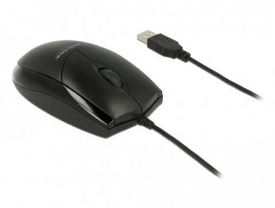 Delock 12530 - Ambidextrous - Optical - USB Type-A - 1000 DPI - Black