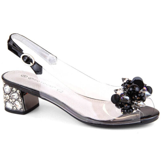 Transparent Potocki W WOL226 black sandals