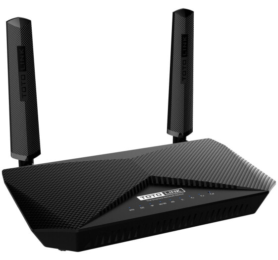 TOTOLINK LR1200 Router WiFi AC1200 Dual Band - Wi-Fi 5 (802.11ac) - Dual-band (2.4 GHz / 5 GHz) - Ethernet LAN - 4G - Black - Tabletop router