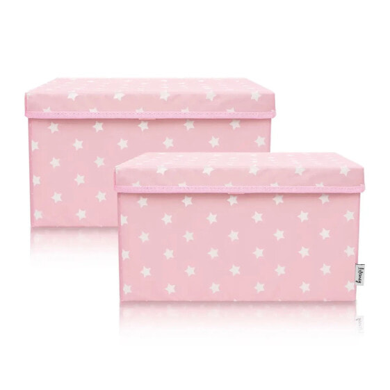 Lifeney 2-Set Aufbewahrungsbox Rosa 37cm