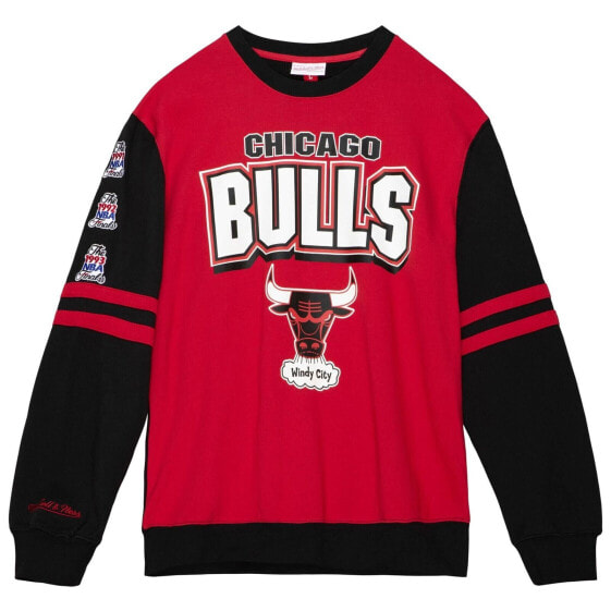 MITCHELL & NESS NBA ALL OVER CREW 2.0 CHICAGO BULLS