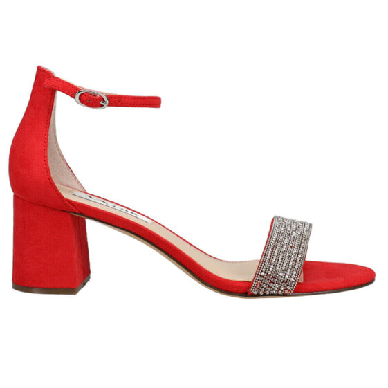 Nina Eloise Rhinestone Ankle Strap Evening Womens Red Dress Sandals ELOISE-614