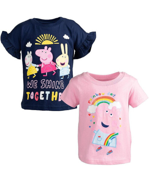 Girls 2 Pack T-Shirts to