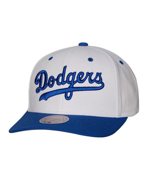 Men's White Los Angeles Dodgers Cooperstown Collection Pro Crown Snapback Hat