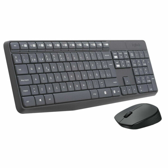 Клавиатура и беспроводная мышь Logitech 920-007919 Серый Испанская Qwerty QWERTY