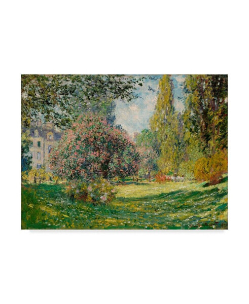 Claude O. Monet Landscape the Parc Monceau Canvas Art - 37" x 49"