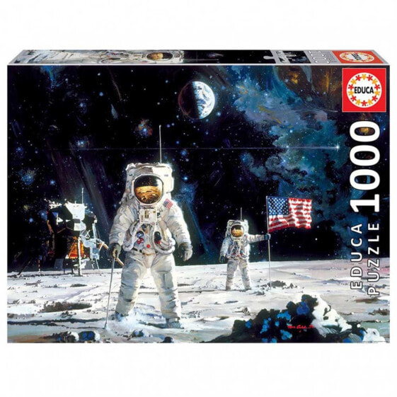 EDUCA BORRAS 1000 Pieces First Men On The Moon Robert Mccall Puzzle