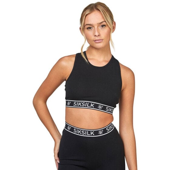 Спортивный топ SIKSILK Essential Tape Black Bralette