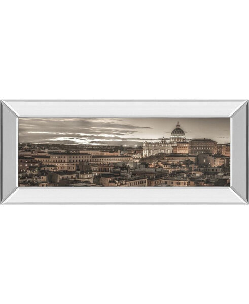 Bella Roma by Frank Assaf Mirror Framed Print Wall Art - 18" x 42"
