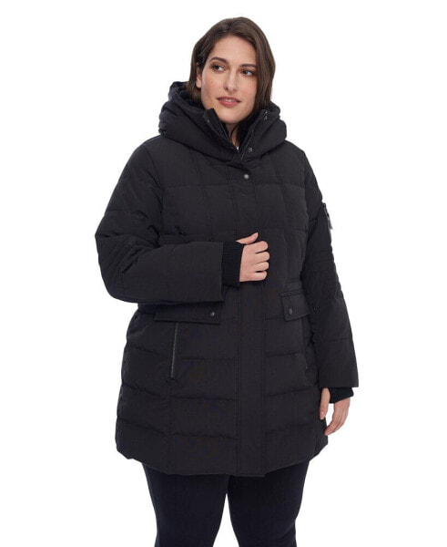 Plus Size Kootney Mid-Length Parka Coat