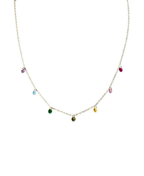 seree lilian - Rainbow zircon necklace
