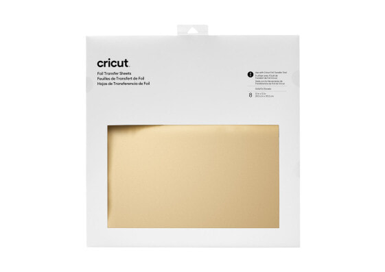 Cricut Transfer Foil Sheets 30x30cm 8 sheets (Gold) - Cricut Maker & Cricut Explore machines - 300 mm - 300 mm - 8 sheets