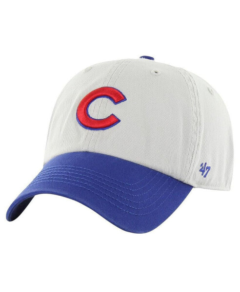 Men's Gray/Royal Chicago Cubs Sure Shot Classic Franchise Fitted Hat