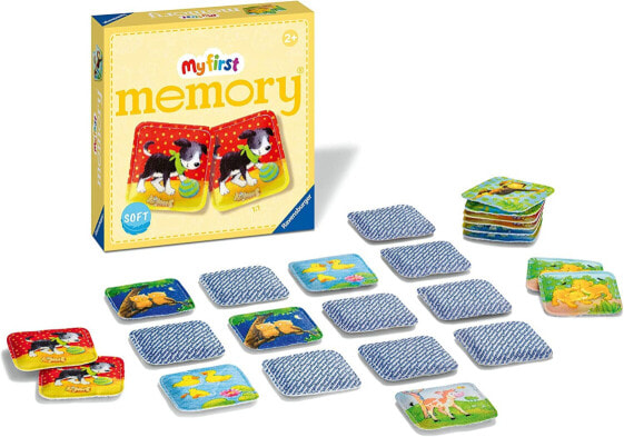 Ravensburger ministeps 4176 My Very First Memory - The Classic Memory Game with 24 Fabric Cards and Cute Animal Children, Toy from 2.5 Years