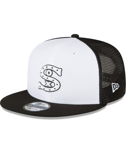 Men's Black and White Chicago White Sox 2023 On-Field Batting Practice 9FIFTY Snapback Hat
