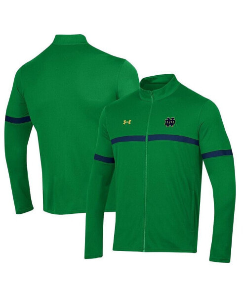 Men's Green Notre Dame Fighting Irish 2023 Assist Warm Up Full-Zip Jacket