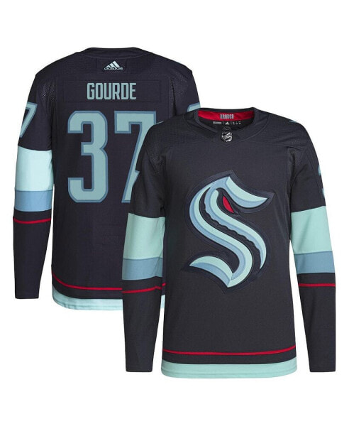 Men's Yanni Gourde Deep Sea Blue Seattle Kraken Home Authentic Pro Player Jersey