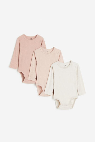 3-pack Ribbed Bodysuits