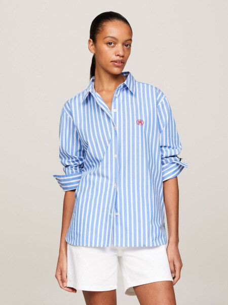 Relaxed Fit TH Monogram Stripe Shirt