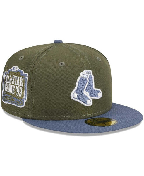 Men's Olive, Blue Boston Red Sox 59FIFTY Fitted Hat