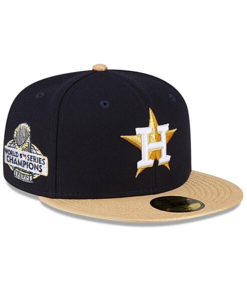 Men's Navy Houston Astros 2023 Gold Collection 59FIFTY Fitted Hat