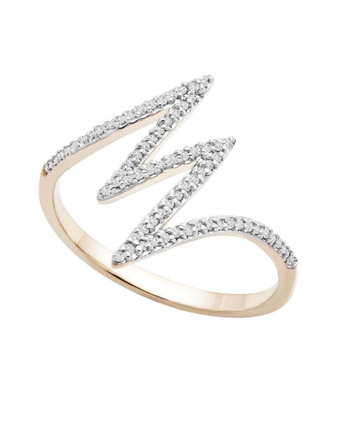 Diamond Lightning Bolt Ring (1/6 ct. t.w.) in 10k Gold Or White Gold, Created for Macy's