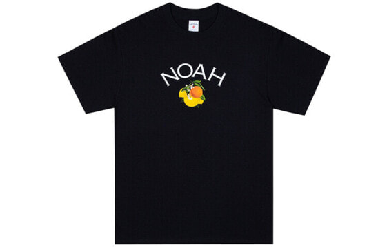 NOAH 水果Logo印花圆领套头短袖T恤 男女同款 黑色 送礼推荐 / Футболка NOAH LogoT T13SS20BLK