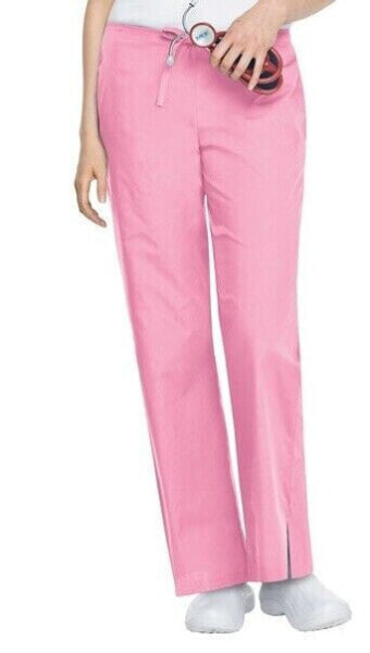 Landau Women's Pink Flare Leg Modern Tailored Fit Breathable Scrub Pant Pink 2XL