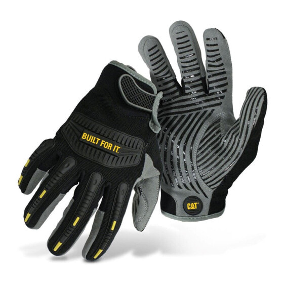 CATERPILLAR CAT012230X glove with synthetic leather palm and silicone grip