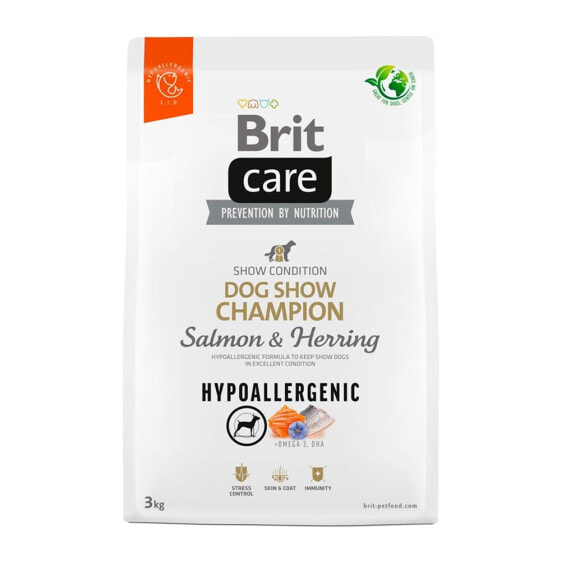 BRIT Care Hypoallergenic Adult Dog Show Champion Salmon And Herring 3kg Dog Food