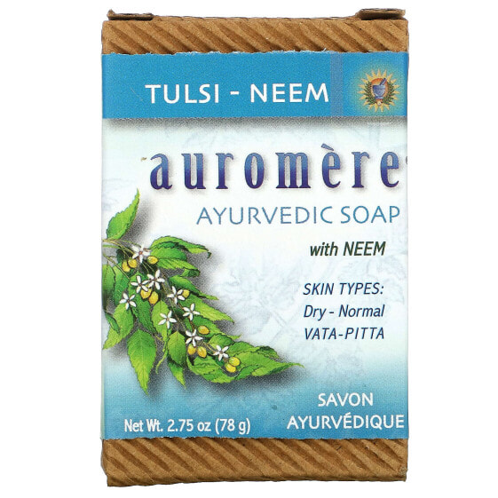 Ayurvedic Bar Soap with Neem, Tulsi-Neem, 2.75 oz (78 g)