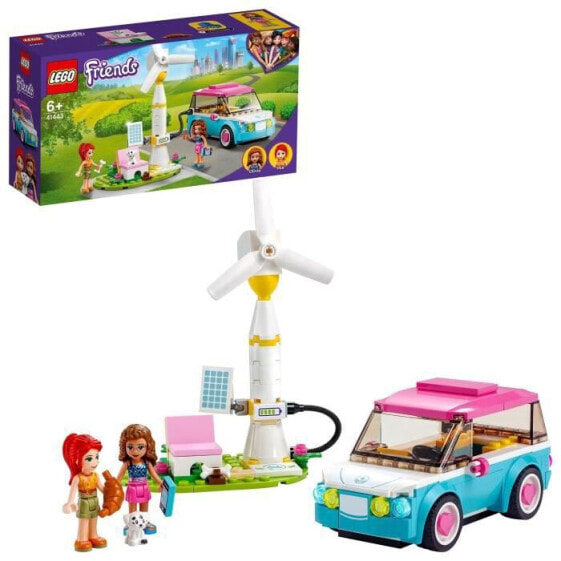 LEGO Friends 41443 Olivias Nachhaltigkeitserziehung fr Elektroautos und Autospiel fr Kinder