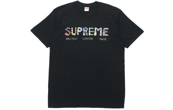Supreme SS18 Rocks Tee Black Logo T SUP-SS18-478